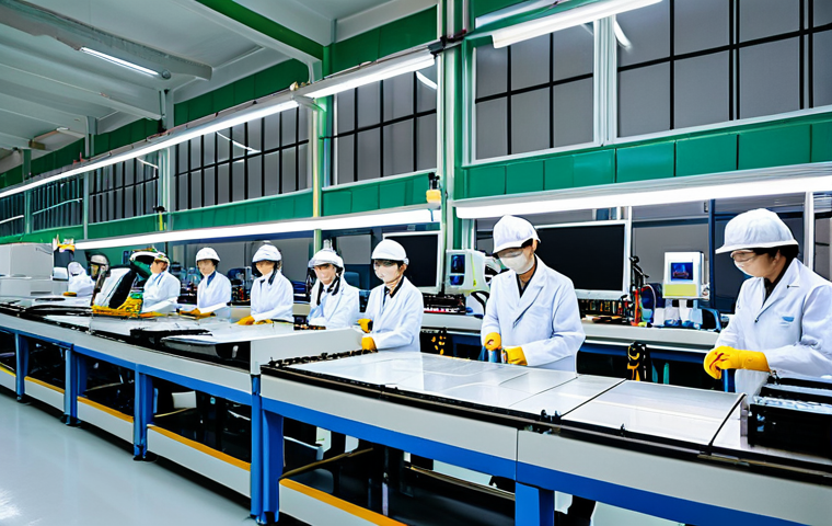 Technology Investment & Thai Industry**
"A modern Thai factory floor, showcasing advanced manufacturing robots assembling circuit boards, fully clothed engineers in lab coats monitoring the process, sunlight streaming through large windows, depicting Thailand's investment in technology and industry, appropriate attire, safe for work, perfect anatomy, natural proportions, professional, high quality."
**