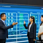 Home 18 글로벌 거버넌스 개념 - A diverse group of professionals from government, private sector, and local communities collaboratin...