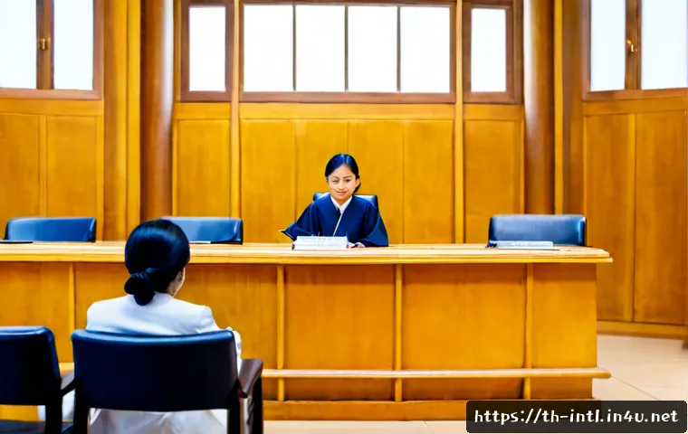 Home 17 국제 인권 법정과 사례 연구 - Photorealistic international human rights courtroom in Bangkok, Thailand, diverse Southeast Asian ju...